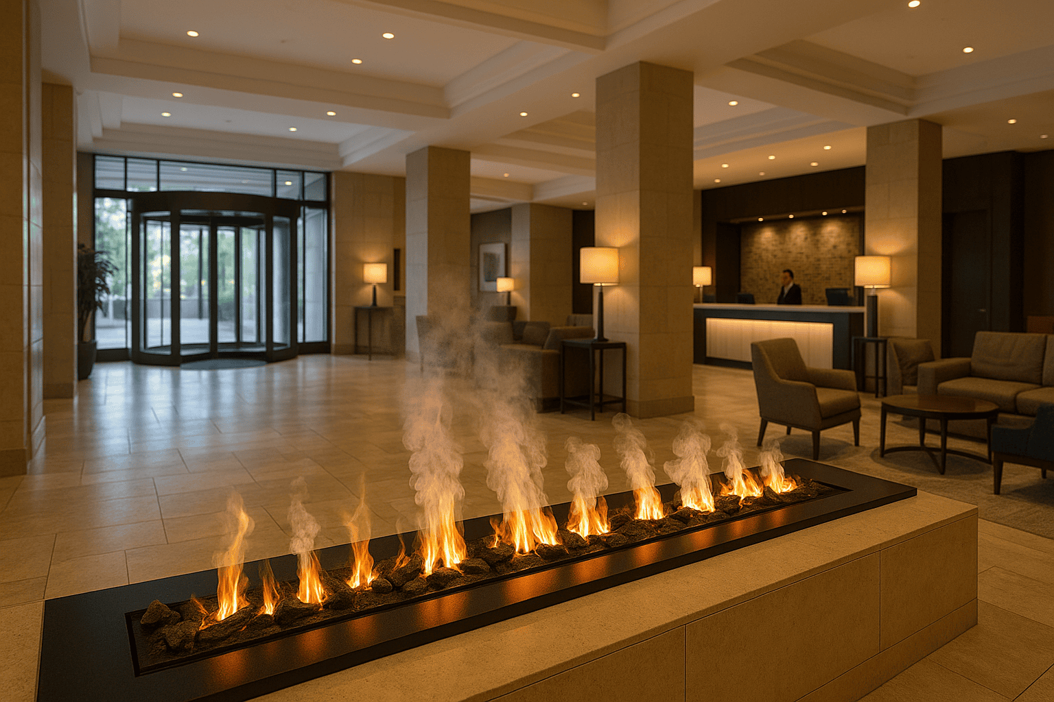 ¿Por qué instalar una chimenea de vapor de agua en tu hotel?