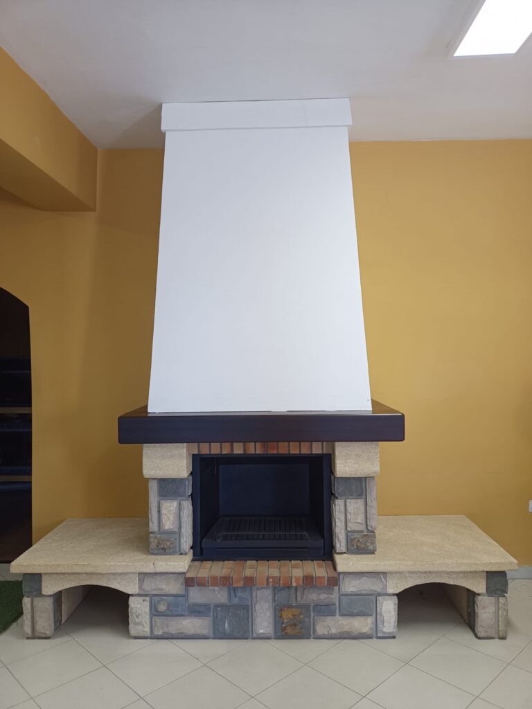 chimenea de leña