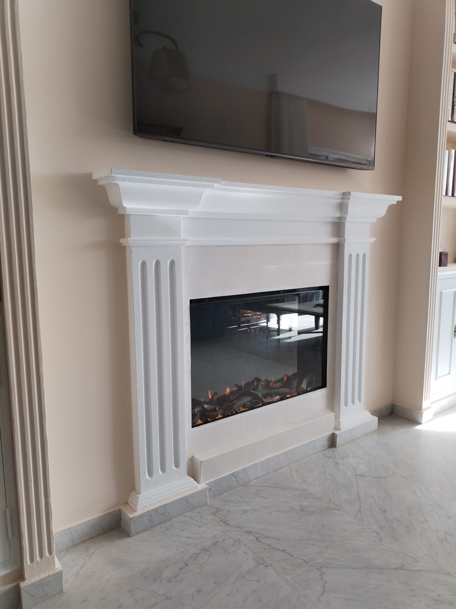 2.2 cambio de chimenea tradicional por simulador electrico modelo i790 disponible en muchas medidas - chimeneas de leña, estufas y otros sistemas de calefaccion chimeneas eléctricas para piso