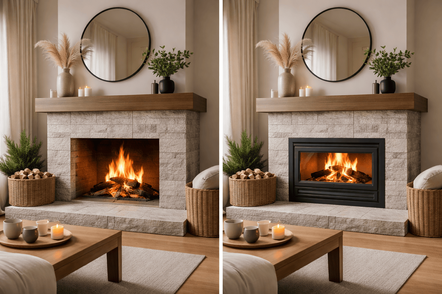 🔥 Cuándo merece la pena transformar una chimenea abierta en cassette o insertable