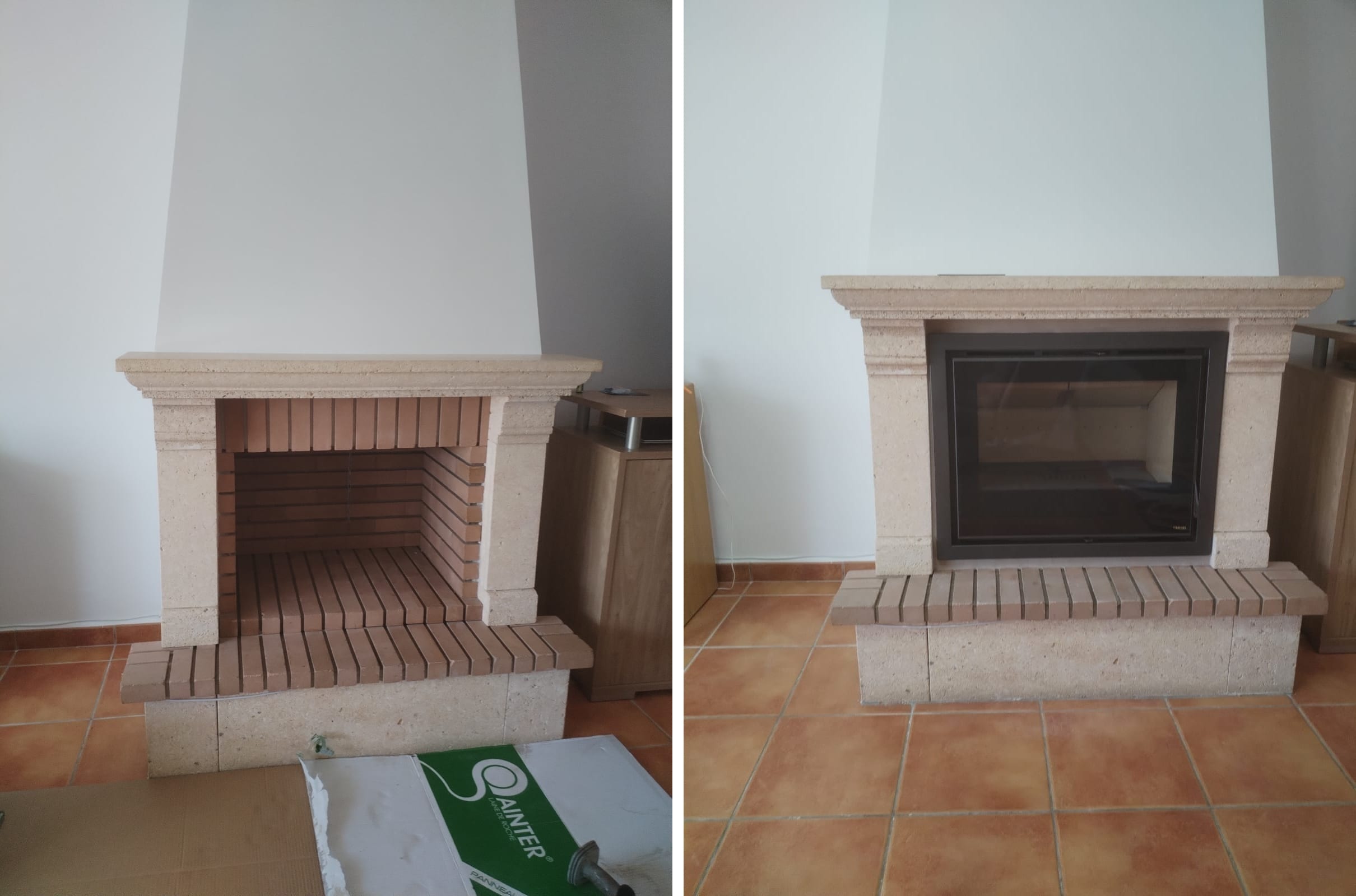 insertable de leña