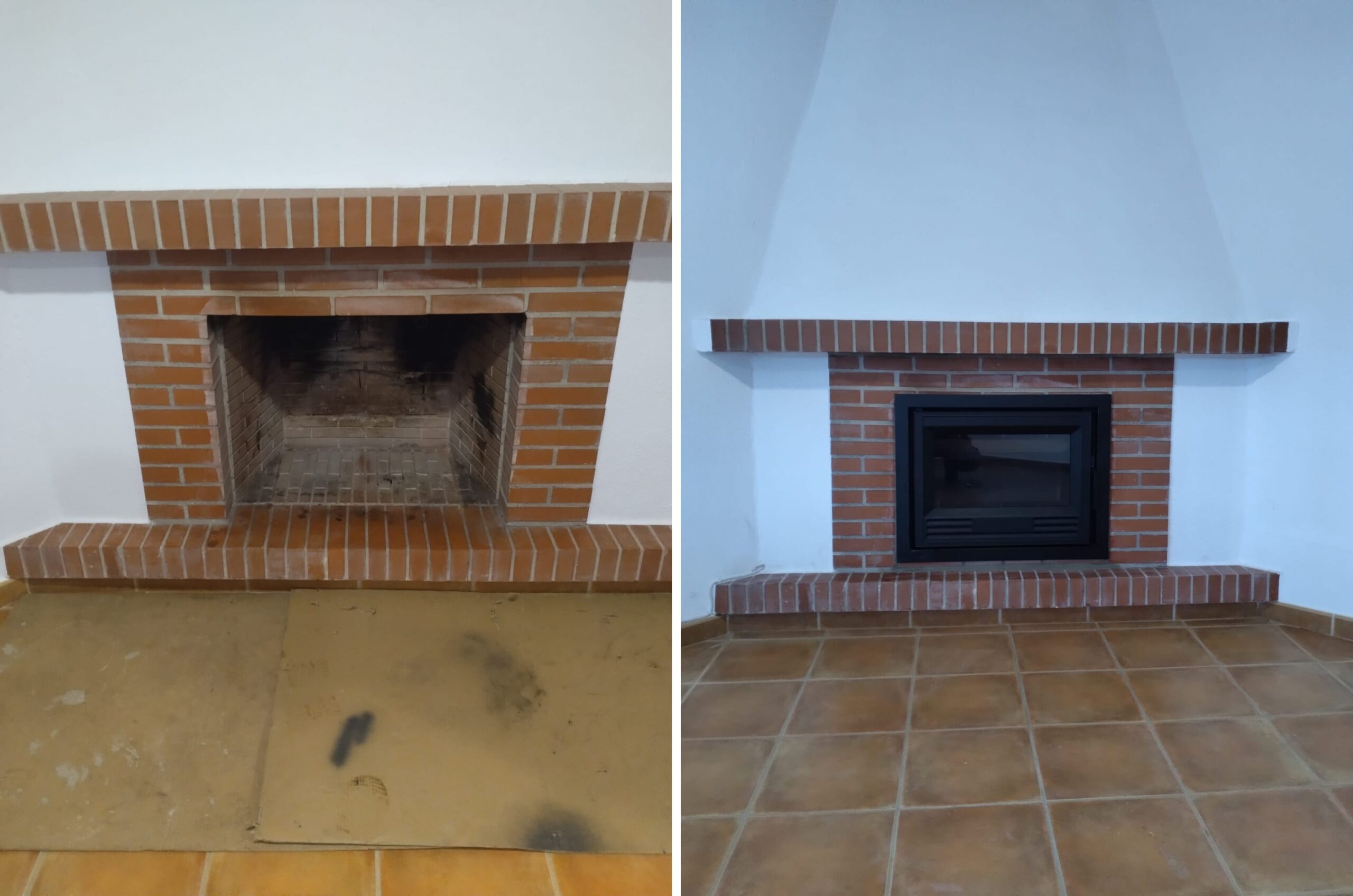 transformar chimenea abierta en Jerez